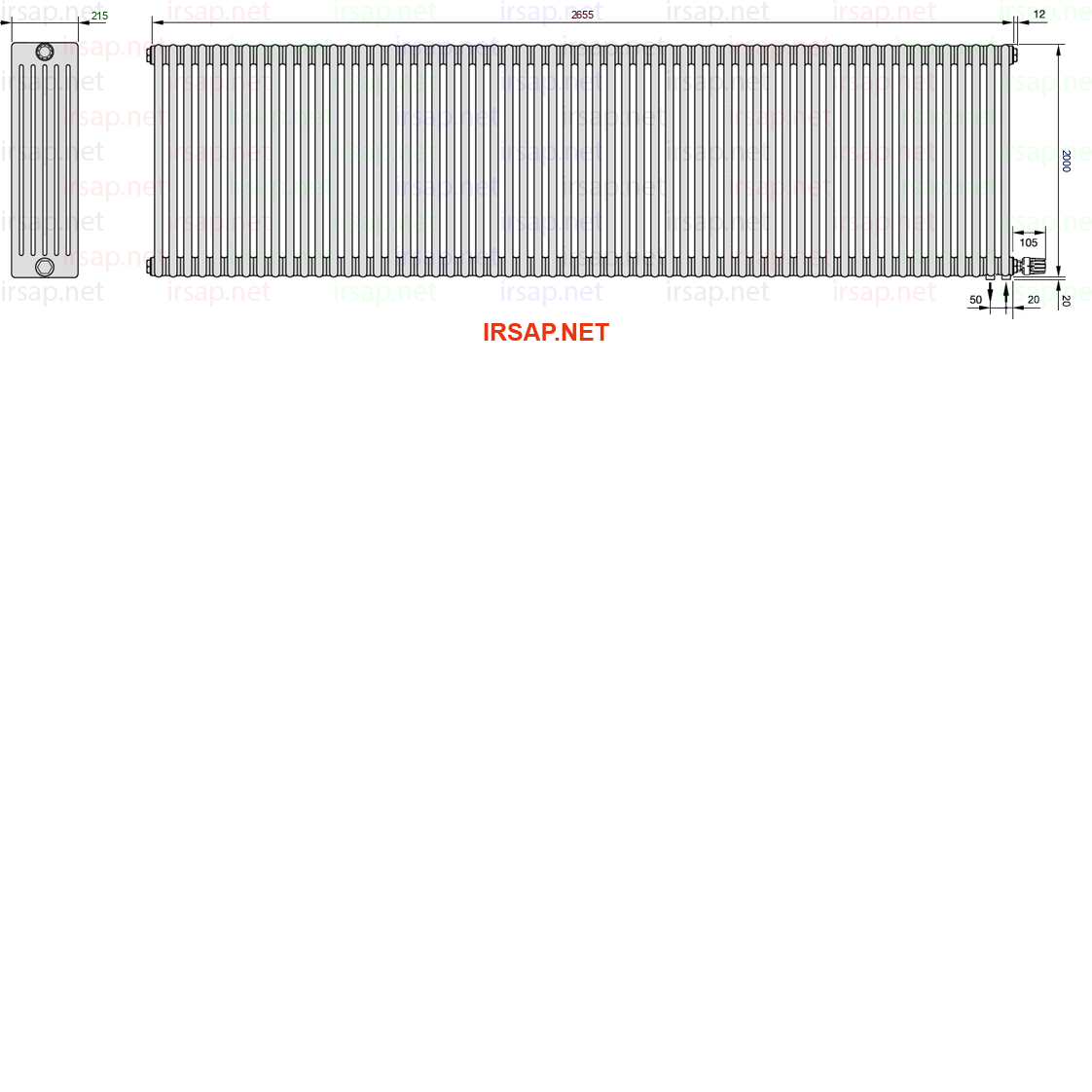 Радиатор IRSAP Tesi 62000/59 T26 CL 01